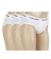 Calvin Klein Cotton Stretch Solid Hip Briefs 3-Pack