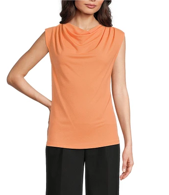 Calvin Klein Cowl Neckline Sleeveless Top