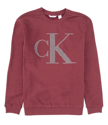 Calvin Klein Crew Monogram Fleece Sweatshirt