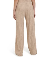 Calvin Klein Crinkle Pull On Straight Leg Coordinating Pants