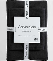 Calvin Klein Eternity Solid Cotton Terry 3 Piece Bath Towel Set