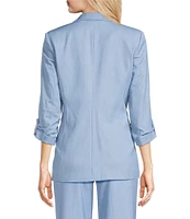 Calvin Klein Faux Denim 3/4 Sleeve Jacket