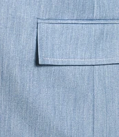 Calvin Klein Faux Denim 3/4 Sleeve Jacket