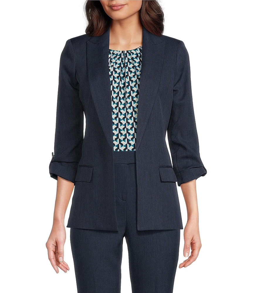 Calvin Klein Faux Denim 3/4 Sleeve Jacket