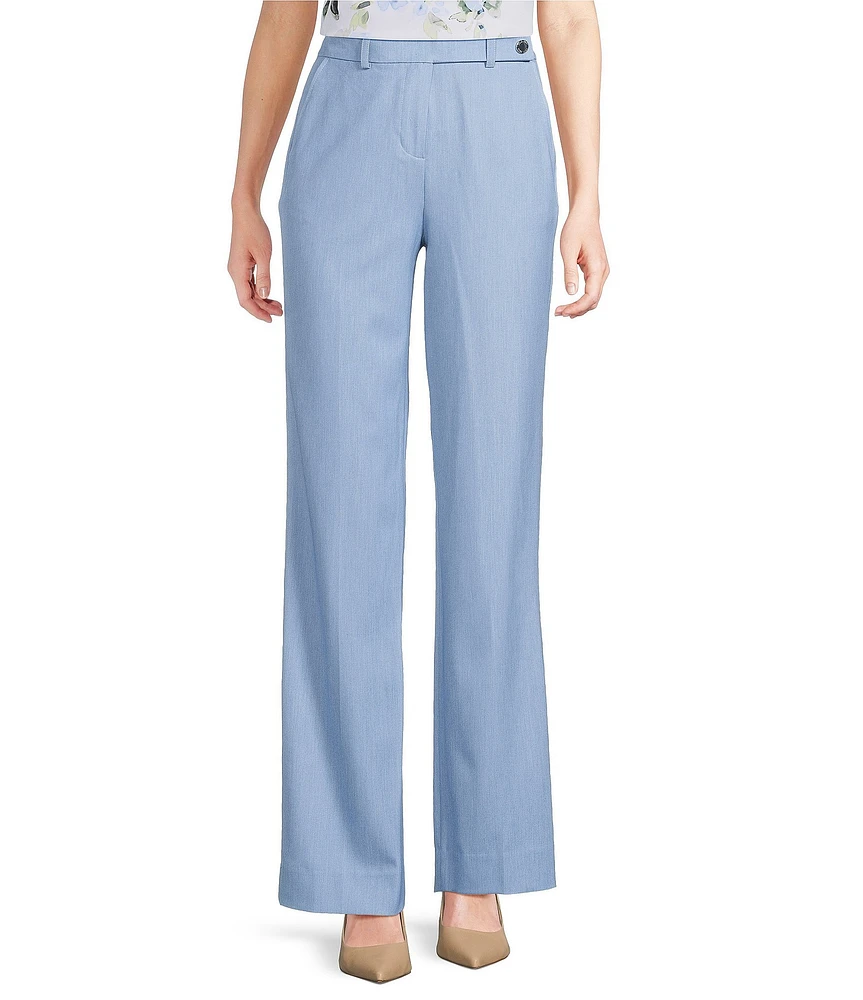 Calvin Klein Faux Denim Straight Pants