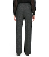 Calvin Klein Herringbone Mid Rise Wide Leg Pants