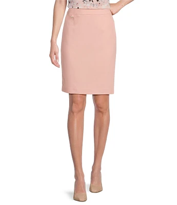 Calvin Klein High Rise Luxe Stretch Pencil Skirt