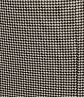 Calvin Klein Houndstooth Side Slit Midi Pencil Skirt