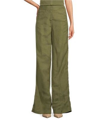 Calvin Klein Linen Blend Wide Leg Pants