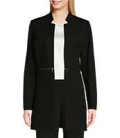 Calvin Klein Long Sleeve Open Front Trench Jacket