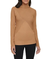 Calvin Klein Long Sleeve Turtleneck Criss Cross Sweater