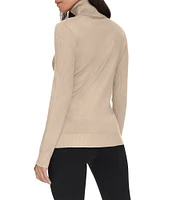 Calvin Klein Long Sleeve Turtleneck Criss Cross Sweater