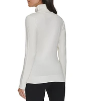 Calvin Klein Long Sleeve Turtleneck Criss Cross Sweater