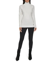 Calvin Klein Long Sleeve Turtleneck Criss Cross Sweater