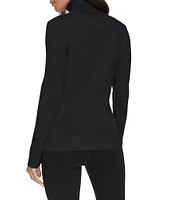 Calvin Klein Long Sleeve Turtleneck Criss Cross Sweater