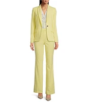 Calvin Klein Lux Flat Front Moderate Fit Pants