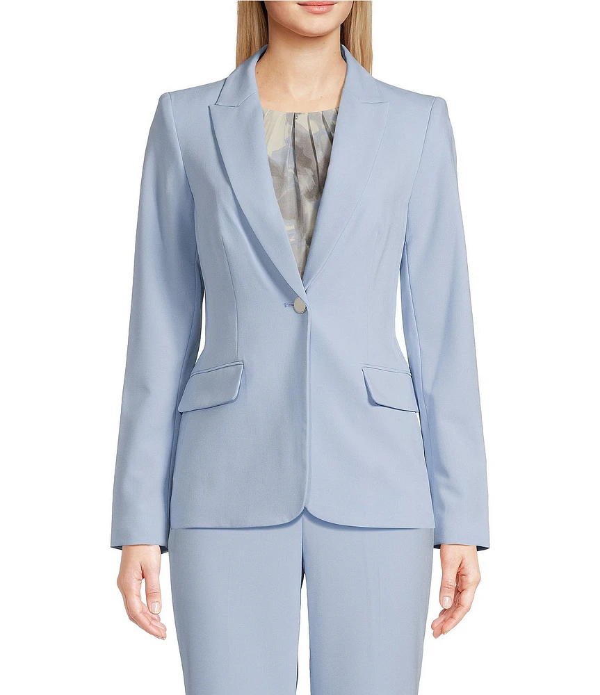 Calvin Klein Lux Notch Lapel One-Button Blazer