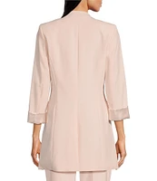 Calvin Klein Lux Open Front Roll Sleeve Jacket