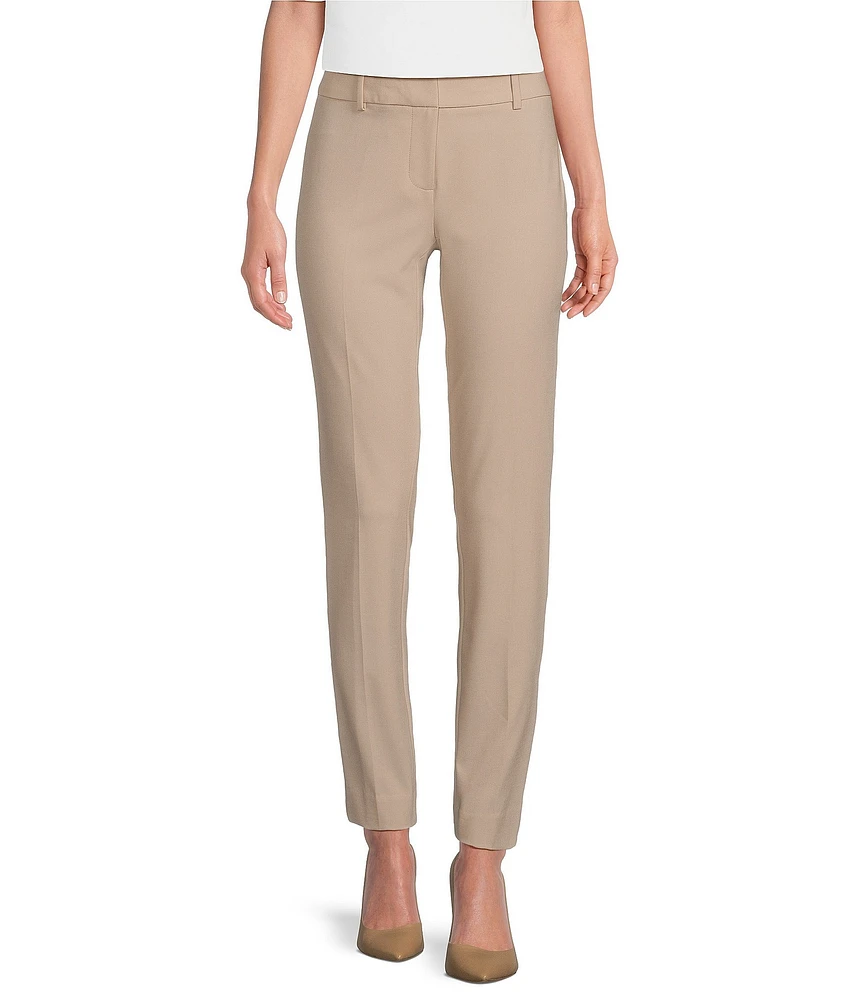 Calvin Klein Luxe Stretch Slim-Leg Pants