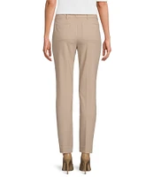 Calvin Klein Luxe Stretch Slim-Leg Pants