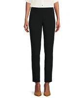 Calvin Klein Luxe Stretch Slim-Leg Pants