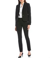 Calvin Klein Luxe Stretch Slim-Leg Pants