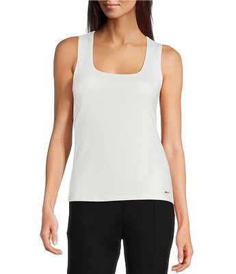 Calvin Klein Matte Jersey Scoop Neck Tank