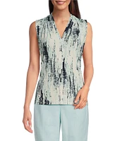 Calvin Klein Matte Jersey Printed V-Neck Sleeveless Cami