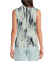 Calvin Klein Matte Jersey Printed V-Neck Sleeveless Cami