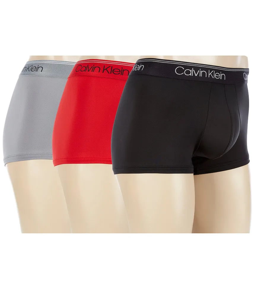 Calvin Klein Micro Stretch Low Rise Solid Trunks 3-Pack