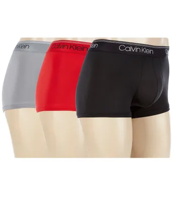 Calvin Klein Micro Stretch Low Rise Solid Trunks 3-Pack