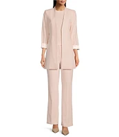 Calvin Klein Mixed Media Short Puff Sleeve Top