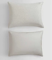 Calvin Klein Modern Cotton Ribbed Matelasse Melange Tencel Jersey Duvet Cover Mini Set