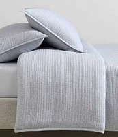 Calvin Klein Modern Cotton Ribbed Matelasse Melange Tencel Jersey Duvet Cover Mini Set