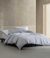 Calvin Klein Modern Cotton Ribbed Matelasse Melange Tencel Jersey Duvet Cover Mini Set