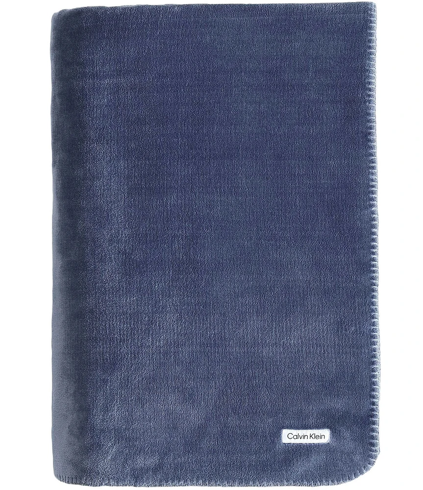Calvin Klein Modern Lush Reversible Bed Blanket