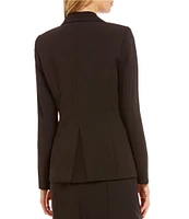 Calvin Klein Notch Lapel Long Sleeve One Button Jacket