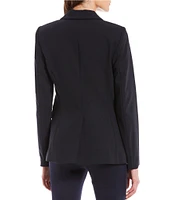 Calvin Klein Notch Lapel Long Sleeve One Button Jacket