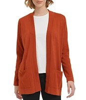 Calvin Klein Open Front Long Sleeve Cardigan