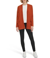 Calvin Klein Open Front Long Sleeve Cardigan