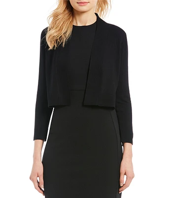 Calvin Klein Open Front 3/4 Sleeve Shrug