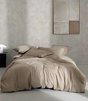 Calvin Klein Organic Earth Collection Solid Cotton Sateen Duvet Cover Mini Set