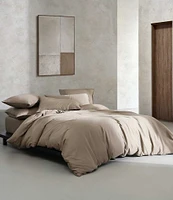 Calvin Klein Organic Earth Collection Solid Cotton Sateen Duvet Cover Mini Set