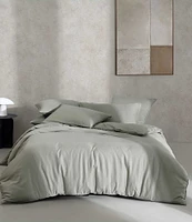 Calvin Klein Organic Earth Collection Solid Cotton Sateen Duvet Cover Mini Set