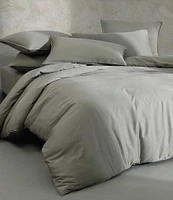 Calvin Klein Organic Earth Collection Solid Cotton Sateen Duvet Cover Mini Set