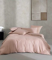 Calvin Klein Organic Earth Collection Solid Cotton Sateen Duvet Cover Mini Set