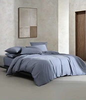 Calvin Klein Organic Earth Collection Solid Cotton Sateen Duvet Cover Mini Set