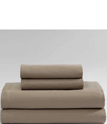 Calvin Klein Organic Earth Solid Cotton Sateen Sheet Set