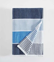 Calvin Klein Outdoor Collection Blocked Striped Cotton 2-Piece Beach Towel Set