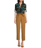 Calvin Klein Paperbag Tie-Waist Pant